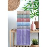 Havlu Deluxe Yumuşacık Pamuk 6'Lı 50X90cm Havlu El Yüz Havlusu Seti Banyo Takimi Çeyizlik Günlük