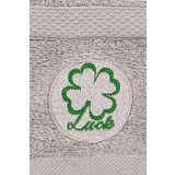Havlu Gri Luck Desen 70 X 140 Banyo Havlusu