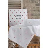 Havlu Organik Pamuk - Preminyum Kalp Nakışlı Microcotton El-Yüz Havlusu Çeyizlik 1 Adet 50*90