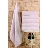 Havlu Otel Grup Banyo Havlusu 6 Adet Pamuk 70X140 Cm Beyaz Yumuşak