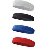 Havlu Ter Bandı Kafa Bandı Headband Tenis Saç Band - Mavi