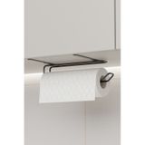 Havluluk Peçetelik Askısı Banyo Mutfak Düzenleyicisi Kağıt Rulo Havlu Askılığı Pratik Siyah Rulo Siyah