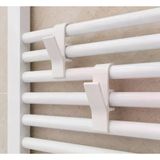 Havlupan Askısı, Radyatör Ve Havlupan İçin Çok Amaçlı Askı Aparatı, Beyaz, 10 Cm X 2 Cm, Havlu Ve Bornoz Askılığı, 2 Adet | Pla 3D Bask�