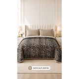 Havlusan Kapitone Pamuklu Battal Boy Çok Amaçlı Yatak Örtüsü 200X240 cm Yastık Kılıfı Hediyeli - Bej - 200 x 240 cm