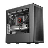 HAVN BF 360 Akış Yüksek Hava Akımı ATX Orta Kule PC Kasası, Yarı Açık SGCC Çelik Çerçeve, SimpliCable Kablo Yönetimi, 2X 180mm Fan, 1x 140mm Fan 360mm Radyatör Bağlantıları, Manyetik Paneller - Siyah