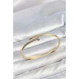 Havor Gold Renk Çivi Model Zirkon Taşlı Kadın Bileklik - Standart