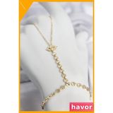 Havor Gold Renk Pirinç Zirkon Taşlı Göz Model Şahmeran Kolye - Standart