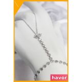 Havor Gümüş Renk Pirinç Zirkon Taşlı Göz Model Şahmeran Kolye - Standart