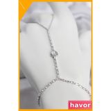 Havor Gümüş Renk Pirinç Zirkon Taşlı Kalp Model Şahmeran Kolye - Standart