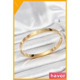 Havor Paslanmaz Çelik Kadın Bilek Kelepçesi Altın Renk - Standart