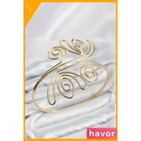 Havor Pazu Bileklik Gold Renk Pirinç Bohem Model - Standart