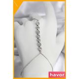 Havor Sıralı Zirkon Taşlı Pirinç Şahmeran Kolye Kadın Gümüş Renk - Standart