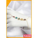 Havor Zirkon Taşlı Pirinç Şahmeran Figürlü Kadın Aksesuarı - Standart