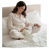 Havuç Desen Anne Bebek Lohusa Pijama Set Takım 3 Ay