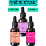 Havuç Tohumu Yağı, Nar Çekirdeği Yağı ve Üzüm Çekirdeği Yağı 3 x 20 ml - %100 Soğuk Sıkım Saf - 100 ml