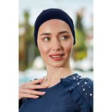 Havuz Deniz Düz Bone R-999-B Lacivert - Standart