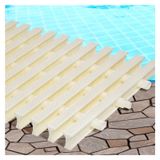 Havuz drenaj ızgarası, 20 cm (7,9 inç), ABS plastikten yapılmış oluklu ızgara, 4'lü set, lavabo, oluk, sauna ve küvet için drenaj filtresi - beyaz koruma