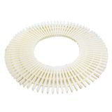 Havuz taşma ızgarası ABS 3 delikli birinci sınıf – kaymaz plastik drenaj örtüsü giriş, veranda ve teras için, 20 x 100 cm, 2 parça, dayanıklı ve f