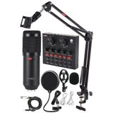 HavuzElektronik Bm800l Live Set Efektli Ses Kartı Mikrofon Stand Kayıt Canlı Yayın Seti (pc Ve Telefon)