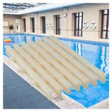 Havuzlar için 3 yollu ABS plastik drenaj ızgarası, 18 x 100 cm, iç / dış duşlar için, 4'lü set – dayanıklı, kolay kurulum, anti