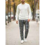 Havva Home Erkek Kadın (Unisex) Kare Ekose Desenli Polar Pantolon Ev Içi Ev Dışı Kullanım Hediye Için Uygun (Tek Al)T - Gri - Sarı