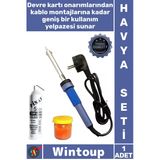 #Havyaseti Profesyonel Elektronik Onarım Seti Kaliteli Lehim Kalem Havya 40 W 3 Parça Şık Özel Set