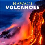 Hawaii Volcanoes | 2026 12 x 24 Inch (Hanging) Monthly Square Wall Calendar | Plastic-Free | BrownTrout | Kīlauea Mauna Loa