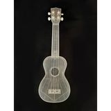 Hawiian Xu21-1-Cl Şeffaf Kristal Soprano Ukulele | Darbeye Dayanıklı Şeffaf Polikarbon Gövde Su Geçirmez Yapı Eşsiz Sahne Görünümü