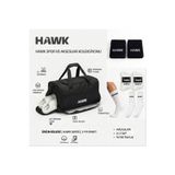 HAWK Büyük Boy Omuz Valizi Set 2 Havlu 6 Çift Çorap Spor Seyahat Gym Fıtness Çok Amaçlı Ayakkabı Gözlü Parlak El Valizi Dayanıklı