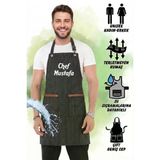 Hawk Era Önlük Kişiye İsme Firmaya Özel Şef Garson Restaurant Kafe Aşçı Mutfak Barista Kuaför Siyah İş Önlüğü