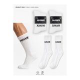 HAWK Erkek Uzun Sporcu Çorap 2 paket 6 Çift Uzun Konçlu Diz Altı Pamuk Çorap 40-44 No
