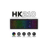 Hawk Gaming Chair HK210 Membrane Rainbow Type C to USB Kablolu Siyah Full Türkçe Gaming Oyuncu Klavye
