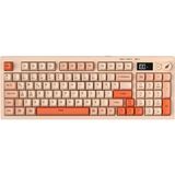 Hawk Gaming HK230P Membrane LCD Rgb Kablosuz/bluetooth Pembe Turuncu Full Türkçe Gaming Klavye - Çok Renkli