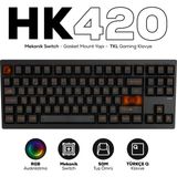 Hawk Gaming HK420 Mekanik Switch Rgb Tri-Mode Kablosuz/bluetooth Tkl Gaming Klavye