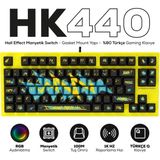 Hawk Gaming HK440 Hall Effect Manyetik Switch Rapid Trigger Sonic Rgb 1k Hz 1 Ms Kablolu %75 Gaming Klavye - Çok Renkli