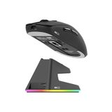 Hawk Hm420 4K Hz 26000 DPI Tri-Mode Kablosuz Bluetooth Şarj Standlı Gaming Mouse Siyah