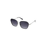 Hawk HW1885 02 56 Ekartman Polarize Güneş Gözlüğü - Gümüş - Siyah