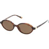 Hawk HW2285-02 52 Kadın Güneş Gözlüğü - Kahverengi - Leopar