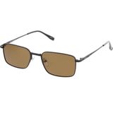 Hawk HW2329-03 55 Polarize Unisex Güneş Gözlüğü - Siyah - Kahverengi