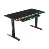 Hawk Ion S Çift Motorlu Yükseklik Ayarlı Rgb 140X70 Siyah Renk Çalışma ve Oyuncu Masası