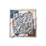 HAWWA Sessiz Geometri Desenli Saten Fular