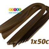 Hayal 1cm Quilling Kağıdı - Kahverengi Renk 1x50cm 50li