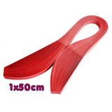 Hayal 1X50Cm Quilling Kağıdı - Kırmızı Renk 100'Lü