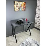 Hayal Antrasit Gri Çalışma Masası Bilgisayar Ofis Masası Metal Siyah Ayaklı 90 Cm Antrasit Gri - Siyah