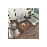 Hayal Balkon, Bahçe, Cafe, Metal Kanepe Koltuk Takımı , Bahçe Mobilyası, 2211 - 70X110 Masalı - Açık Gri