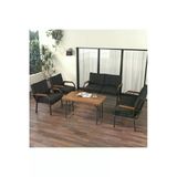 Hayal Balkon, Bahçe, Cafe, Metal Kanepe Koltuk Takımı , Bahçe Mobilyası, 2211 - 70X110 Masalı - Antrasit
