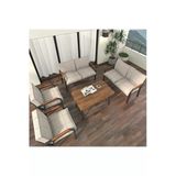 Hayal Balkon, Bahçe, Cafe, Metal Kanepe Koltuk Takımı , Bahçe Mobilyası, 2211 - 70X110 Masalı - Krem