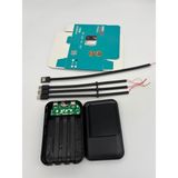 Hayal Enerji Pilsiz Kendin Yap 3X18650 Pil Uyumlu 4 Dahili Kablolu 5V Boş Powerbank Kutusu Siyah