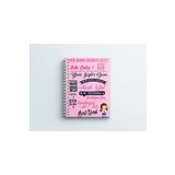 Hayal Evi Kişiye Özel Sıkı Dur Türkçe Pembe Desenli Defter Pvc Kapak Spiralli 15x20 Cm