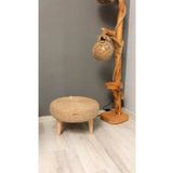 Hayal Home Hasır Örgü Detaylı Puf Sehpa (ebat 42x12